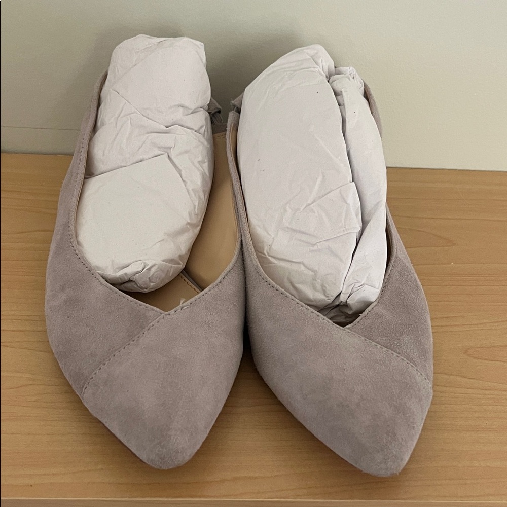 Vince Camuto Gray Suede Flats